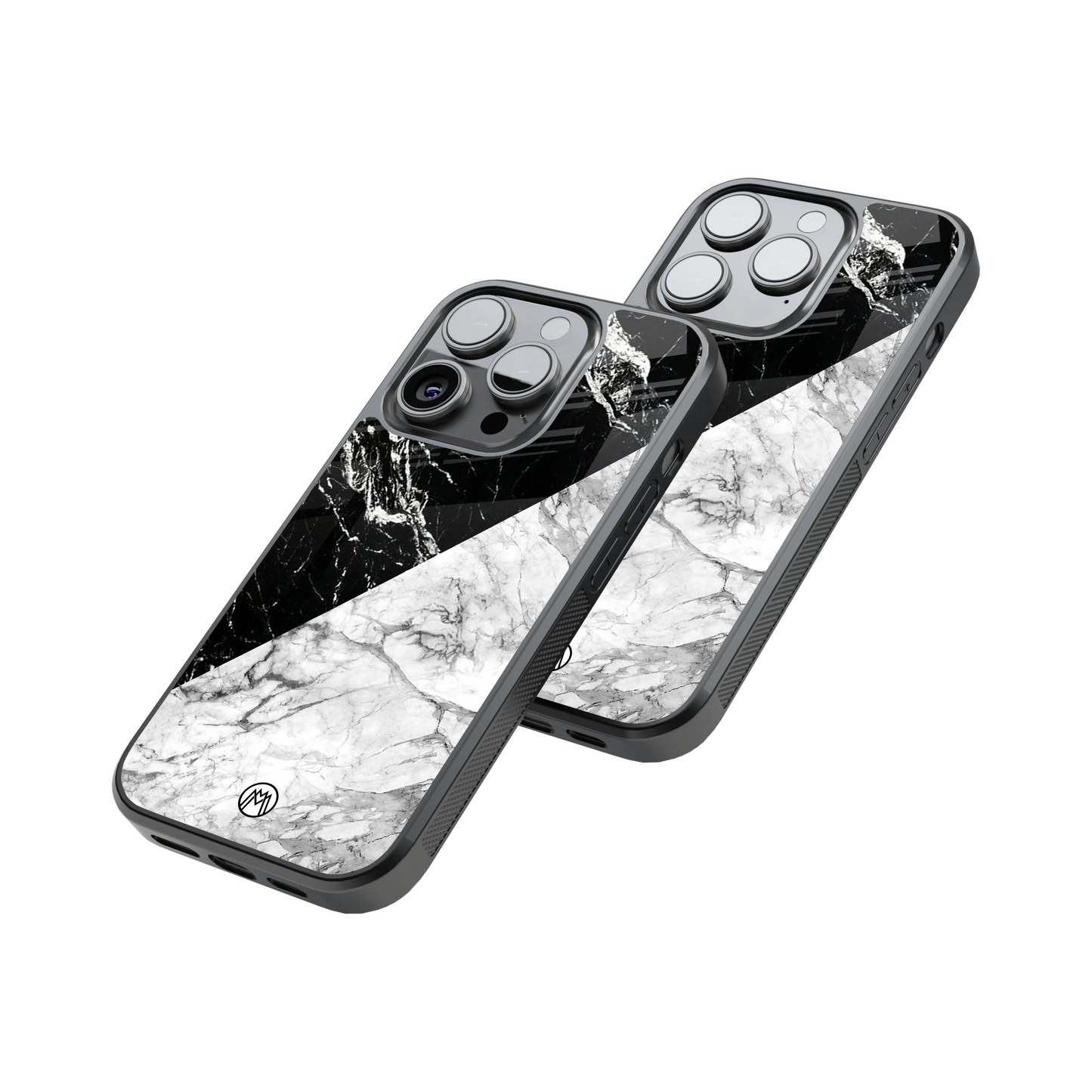 Protective Glass Back Phone Case Compatible with iPhone, Samsung, OnePlus, Pixel & More