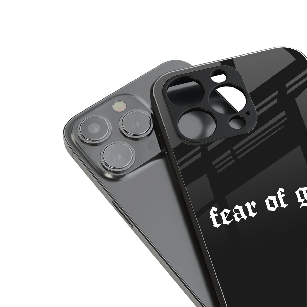 fear of god back phone cover | glass case for iphone 13 pro
