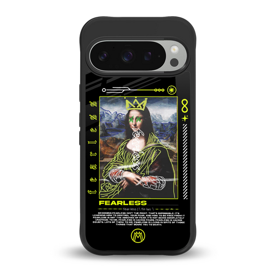 fearless mona lisa back phone cover | glass case for google pixel 9 pro