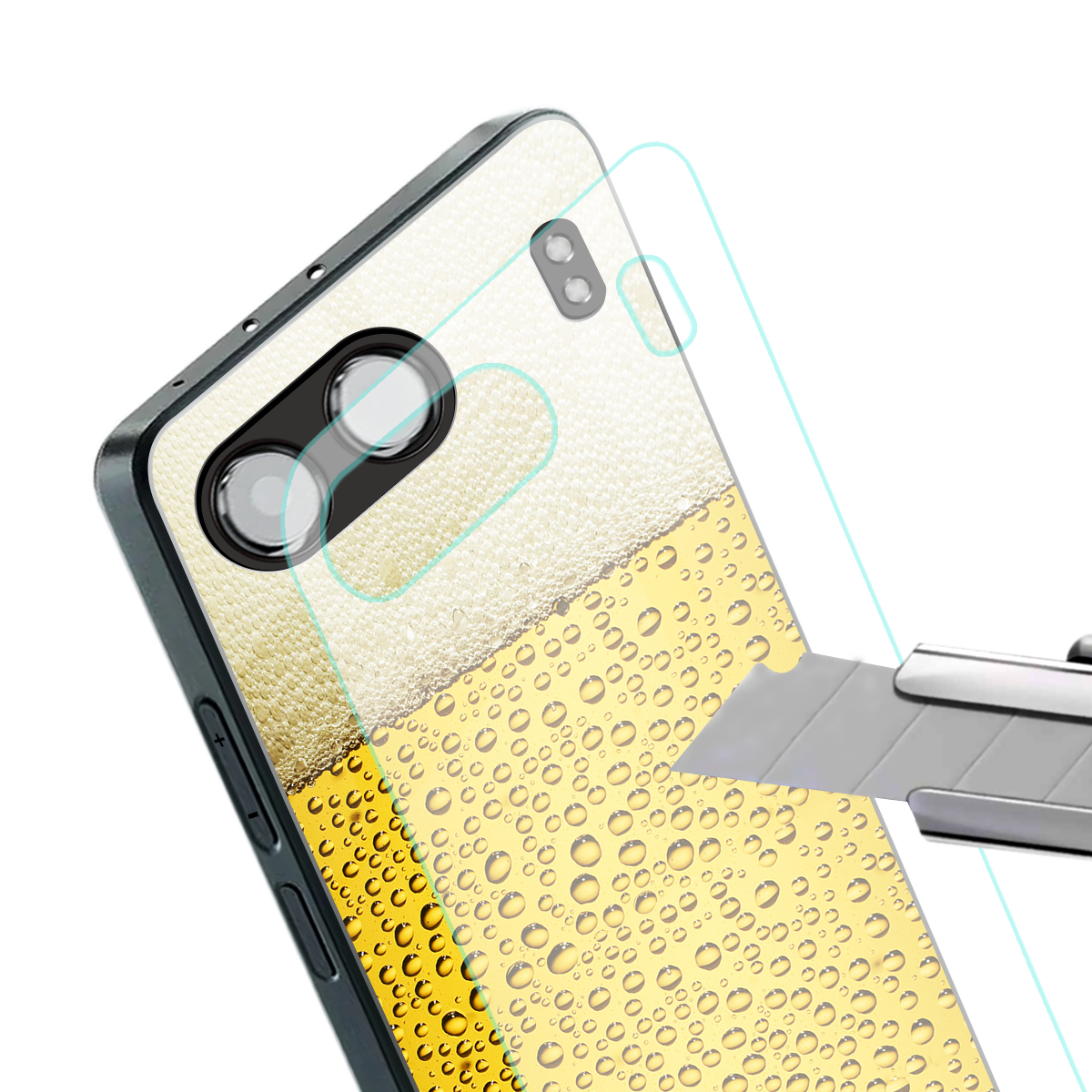 fizzy beer back phone cover | glass case for oneplus nord 4