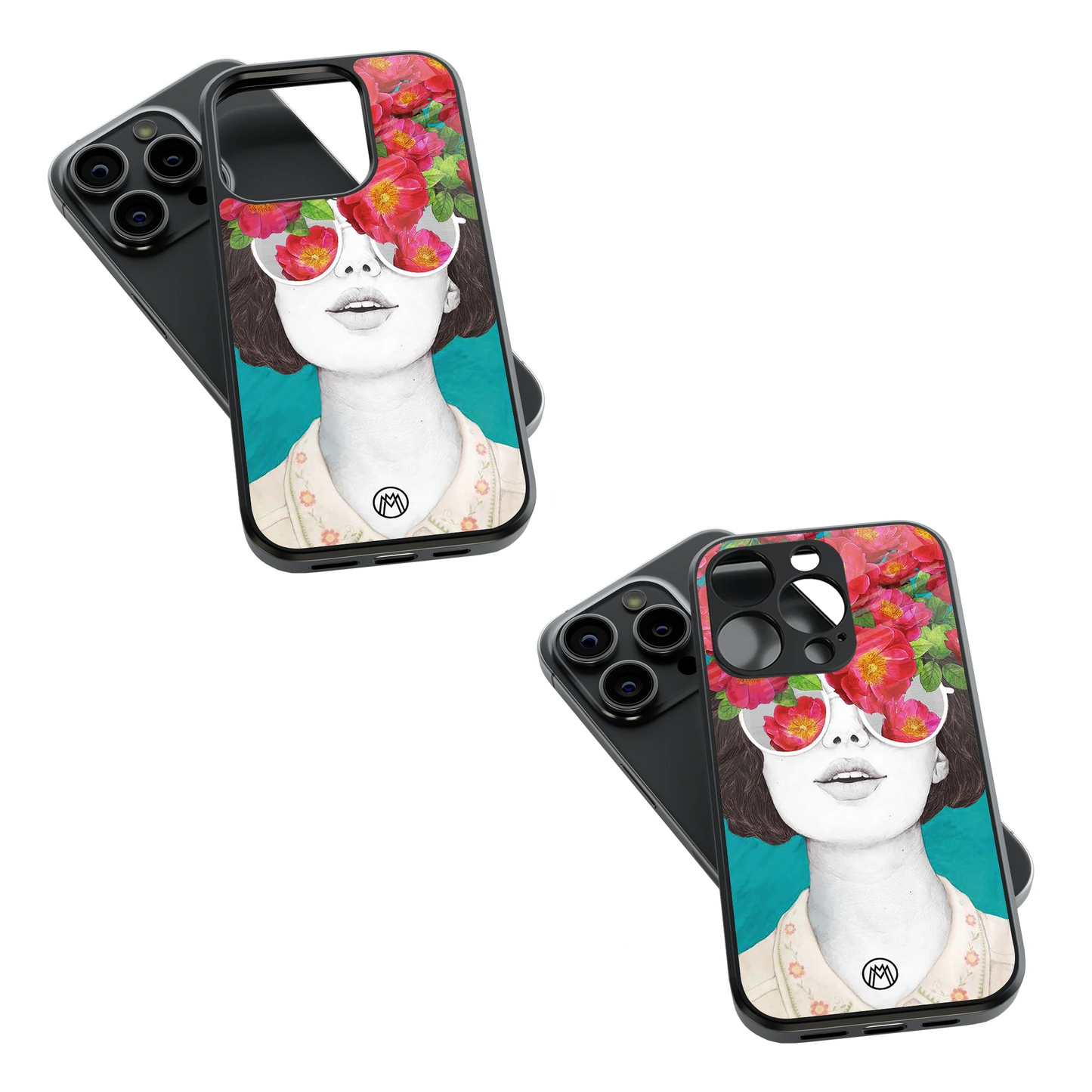Trendy Glass Back Mobile Case for iPhone, Samsung, Redmi, OnePlus, Google Pixel, Motorola