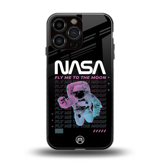 fly me to the moon back phone cover | glass case for iphone 14 pro max