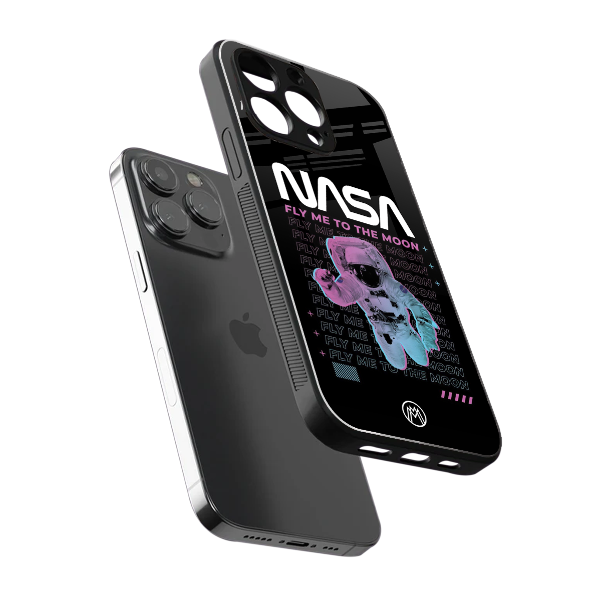 fly me to the moon back phone cover | glass case for iphone 14 pro