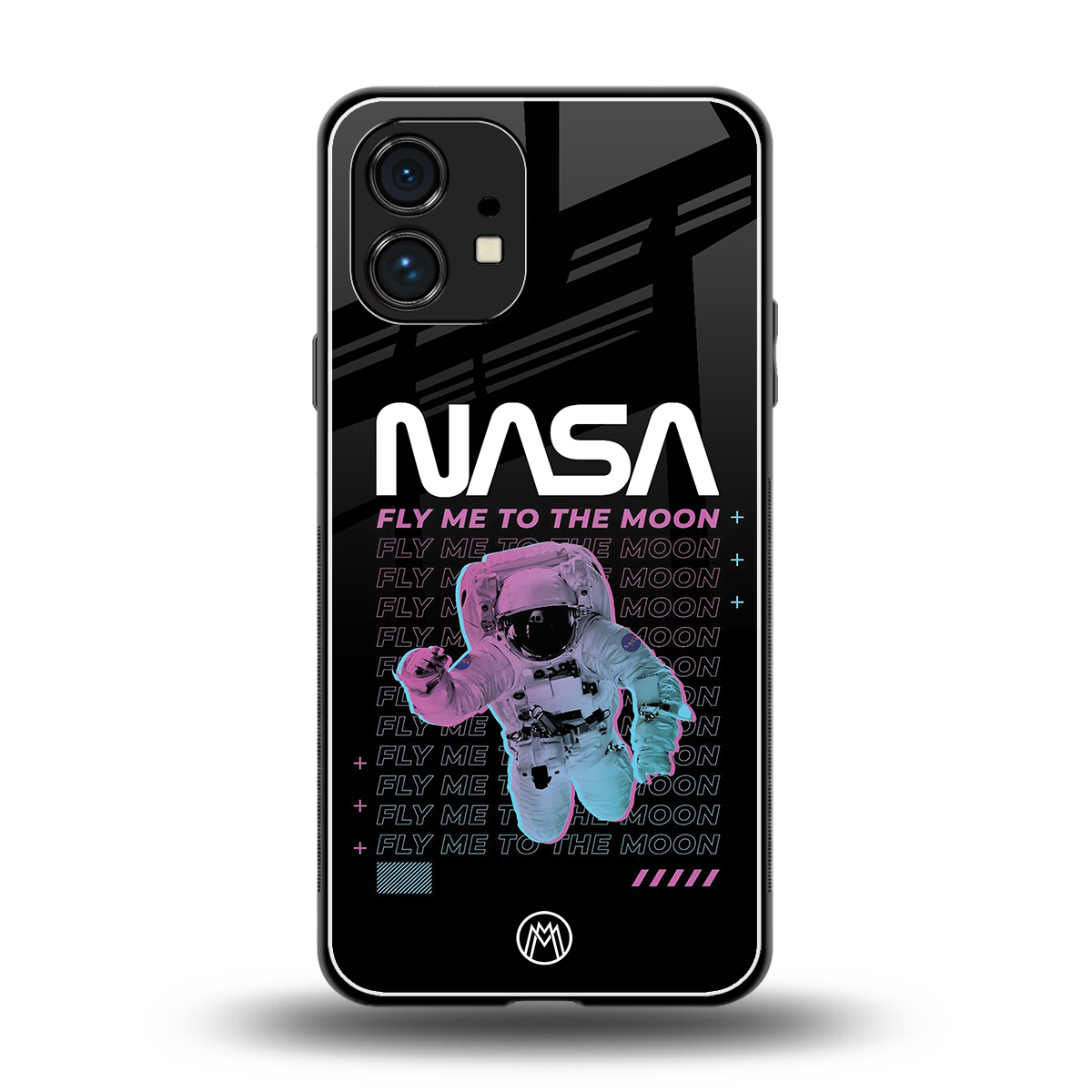 fly me to the moon back phone cover | glass case for nothing phone 1