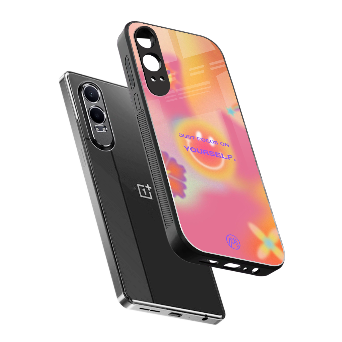 focus on yourself back phone cover | glass case for oneplus nord ce 4 lite