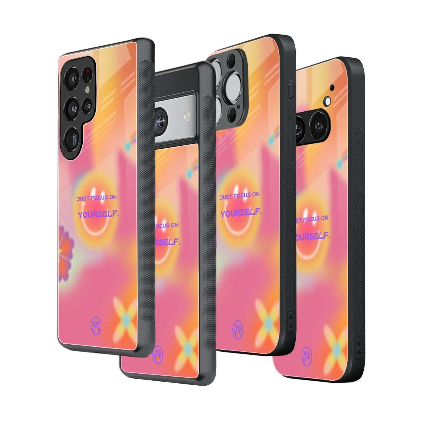 Stylish Glass Back Case for All Smartphones โ iPhone, Samsung, OnePlus, Pixel, Redmi, Oppo, Vivo, Motorola