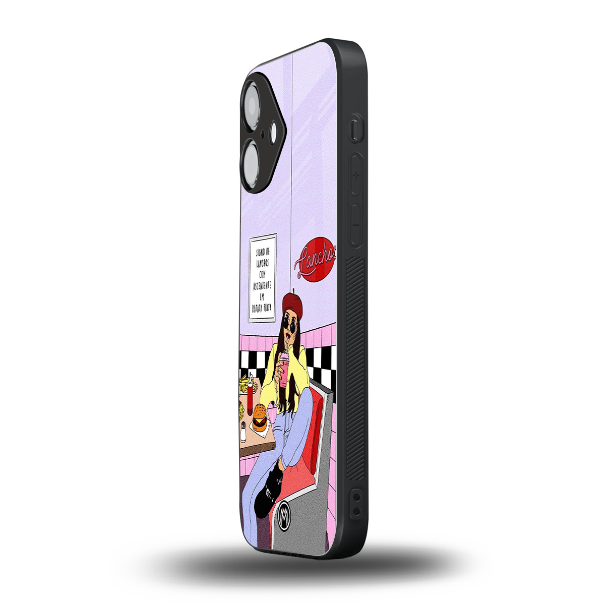 foodie diner back phone cover | glass case for iphone 16