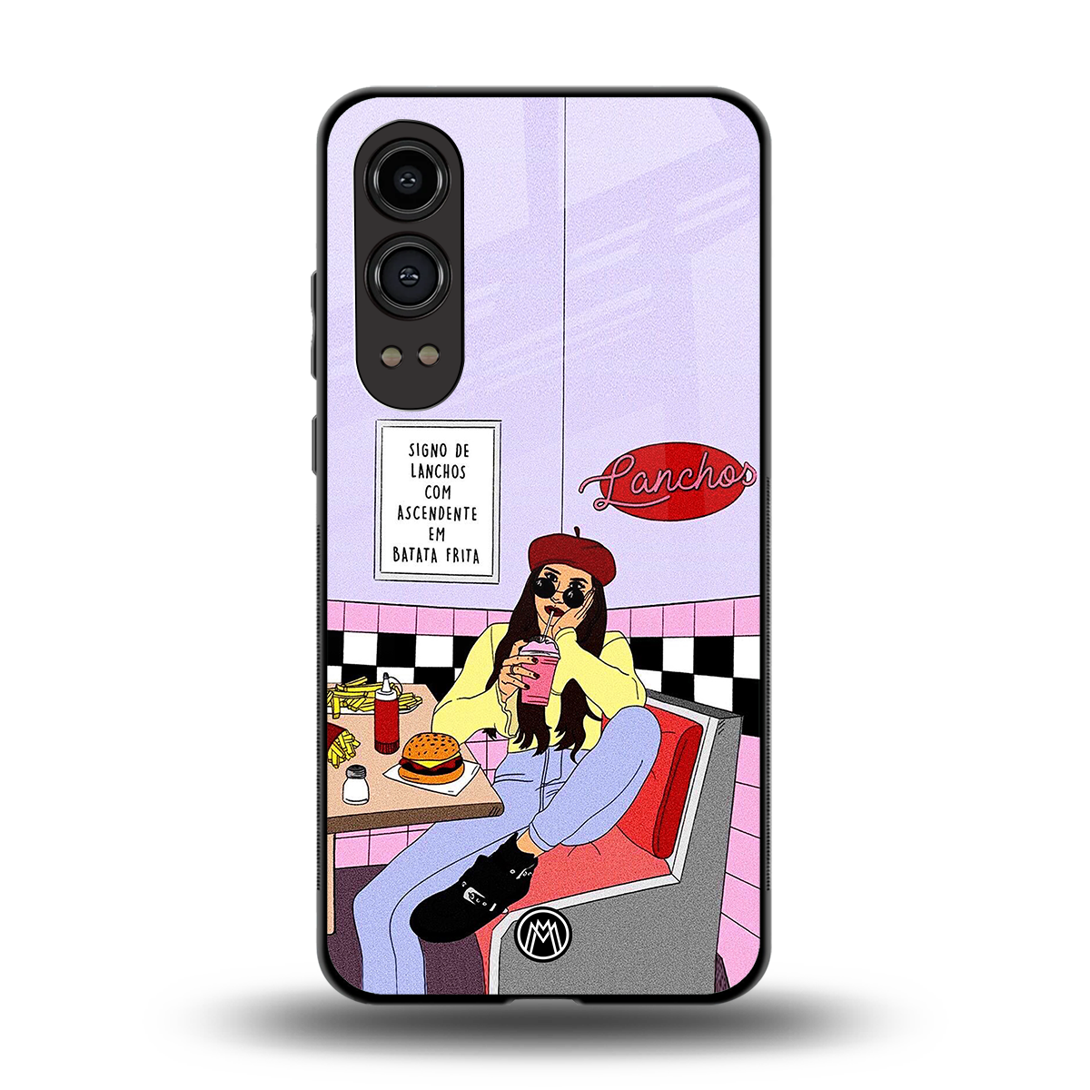 foodie diner back phone cover | glass case for oneplus nord ce 4 lite