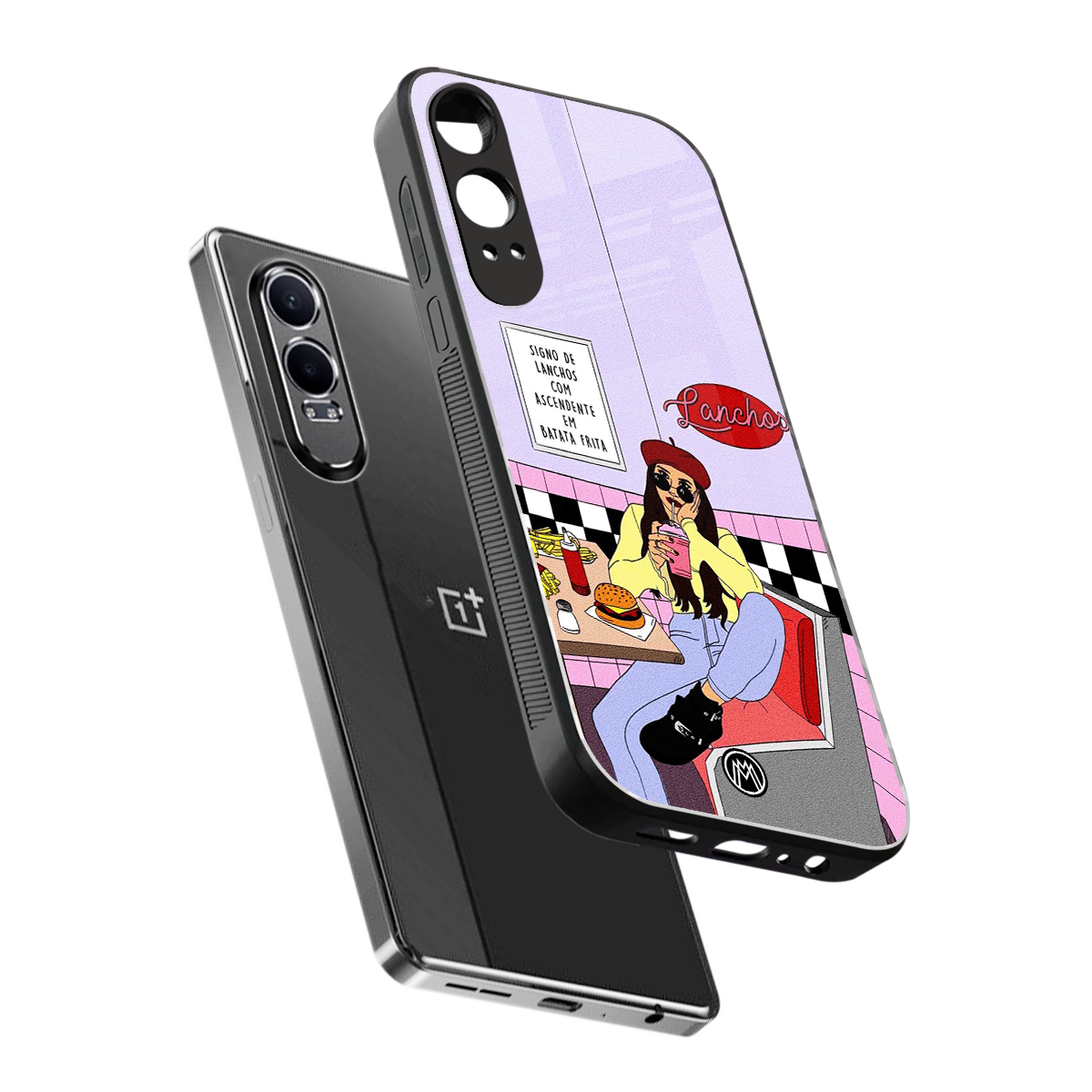 foodie diner back phone cover | glass case for oneplus nord ce 4 lite