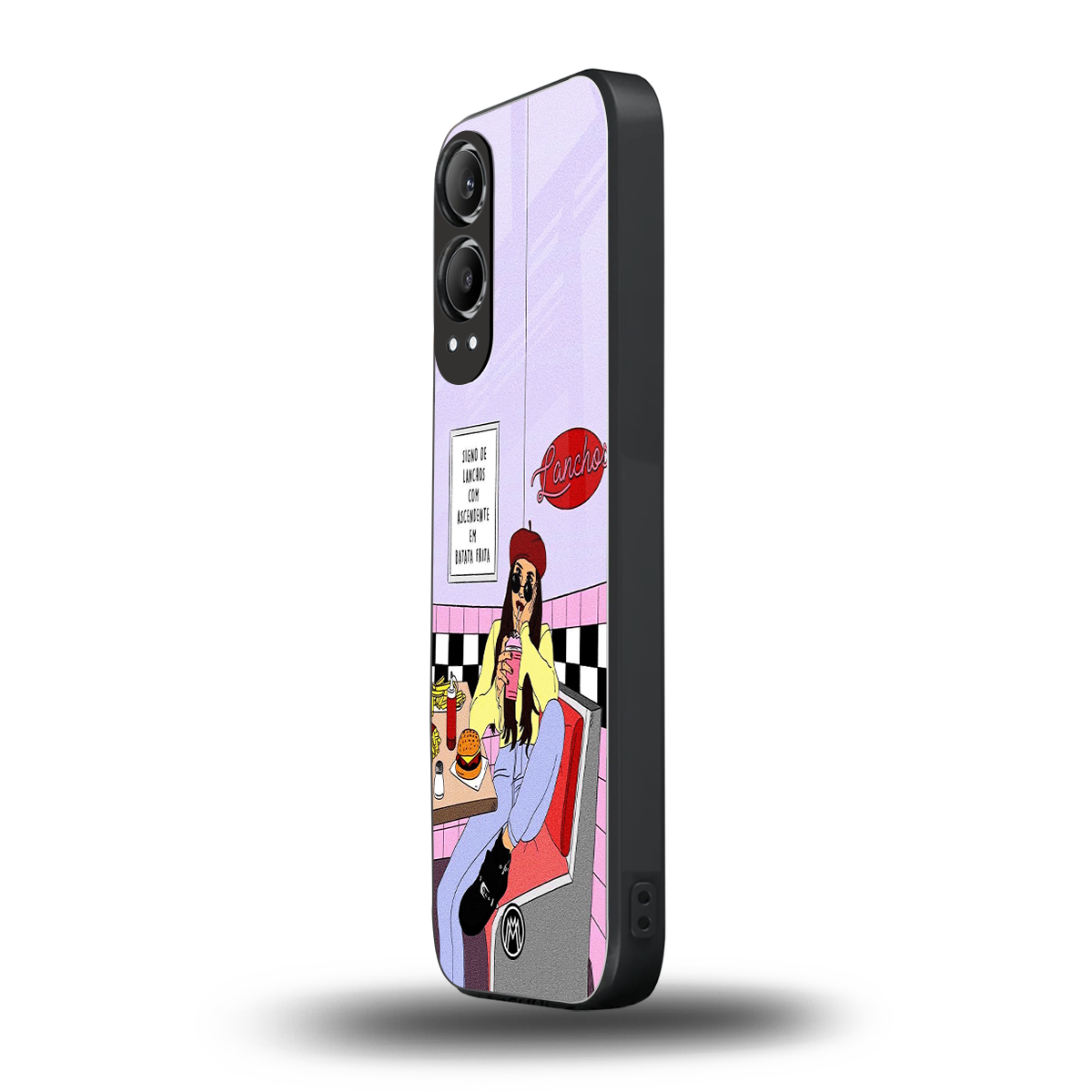 foodie diner back phone cover | glass case for oneplus nord ce 4 lite