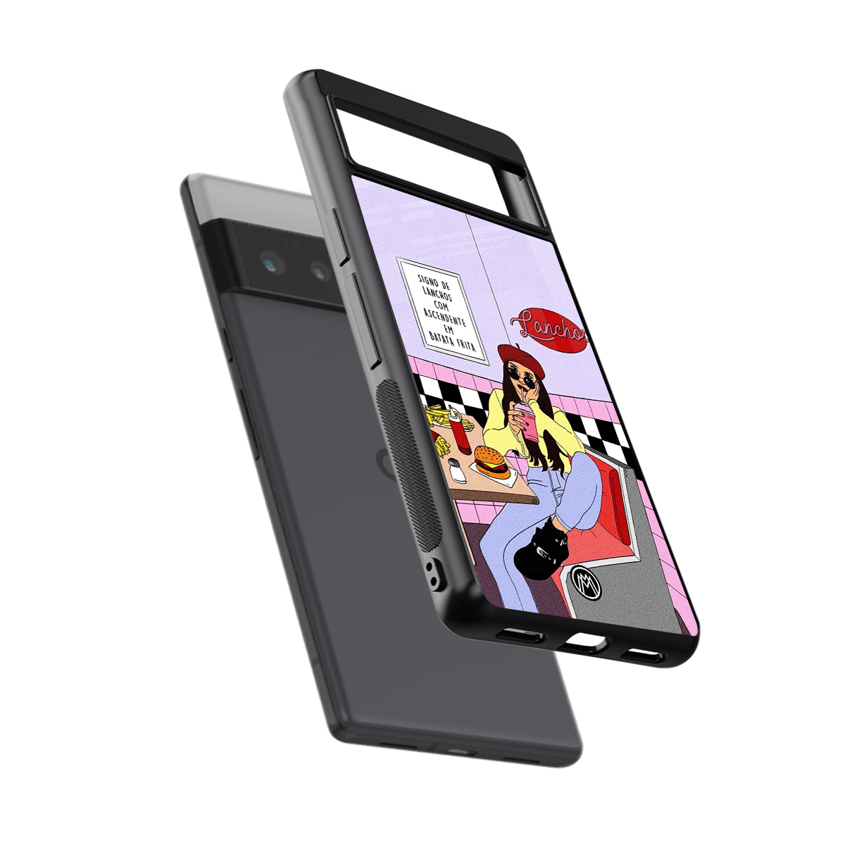 foodie diner back phone cover | glass case for google pixel 6 pro