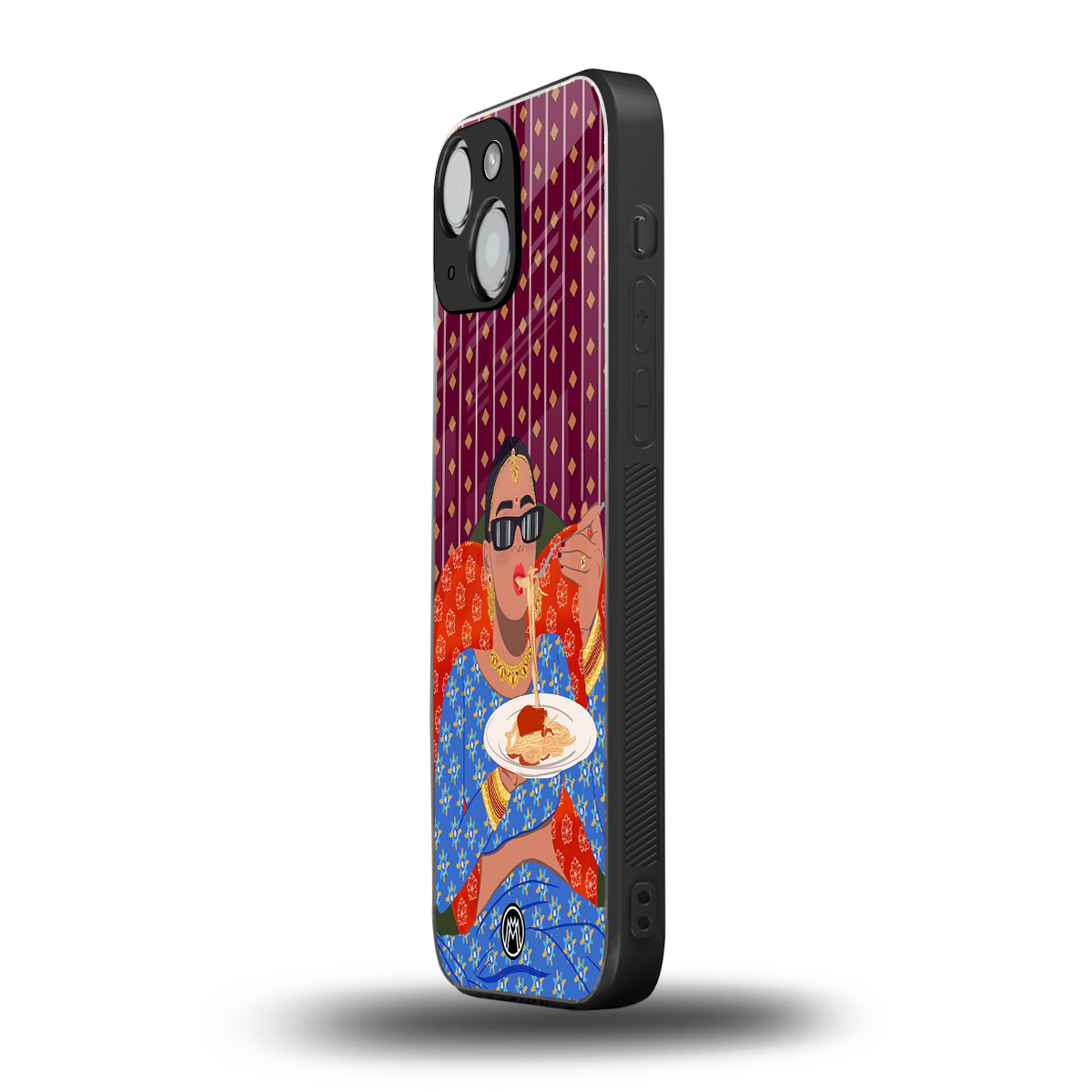 foodie queen back phone cover | glass case for iphone 13 mini