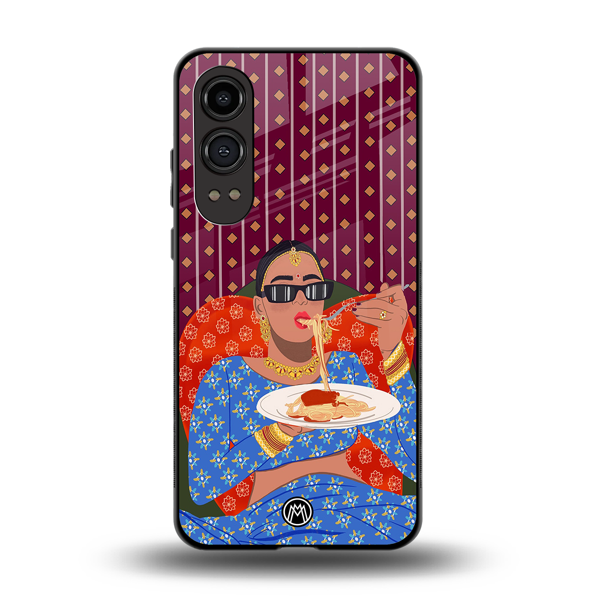 foodie queen back phone cover | glass case for oneplus nord ce 4 lite