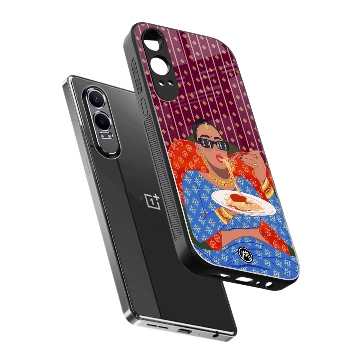 foodie queen back phone cover | glass case for oneplus nord ce 4 lite