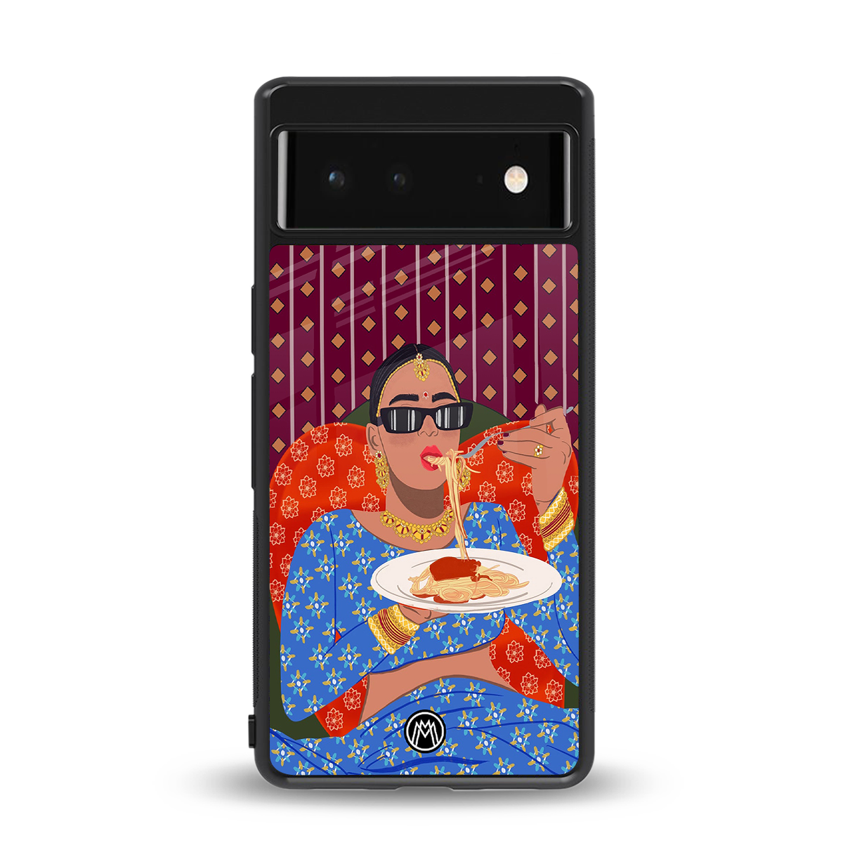 foodie queen back phone cover | glass case for google pixel 6