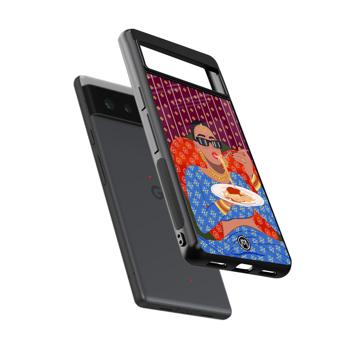 foodie queen back phone cover | glass case for google pixel 6
