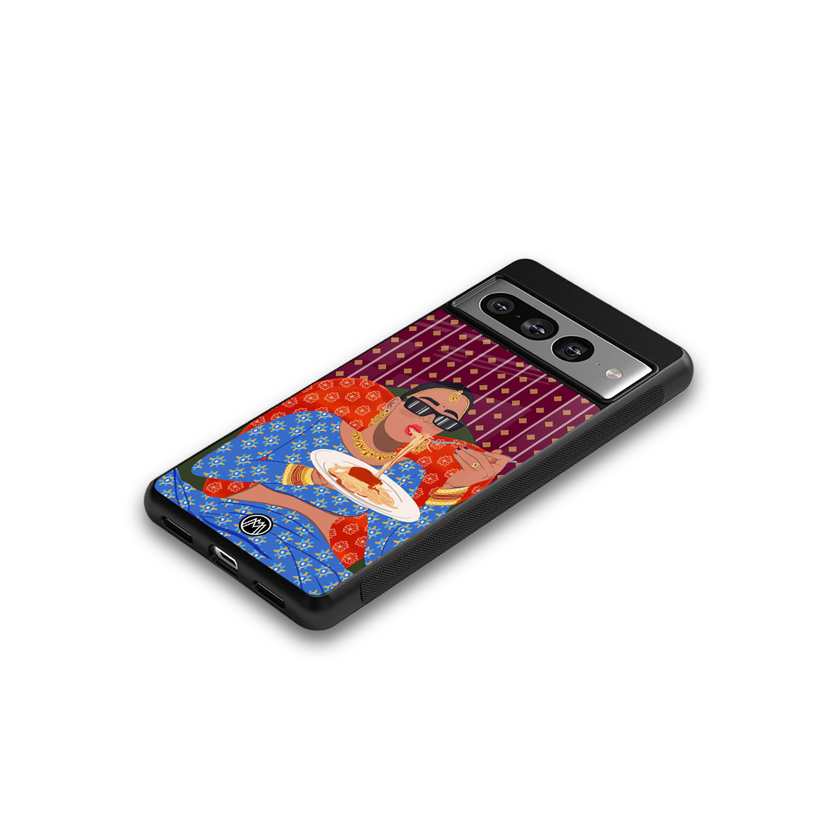 foodie queen back phone cover | glass case for google pixel 7 pro