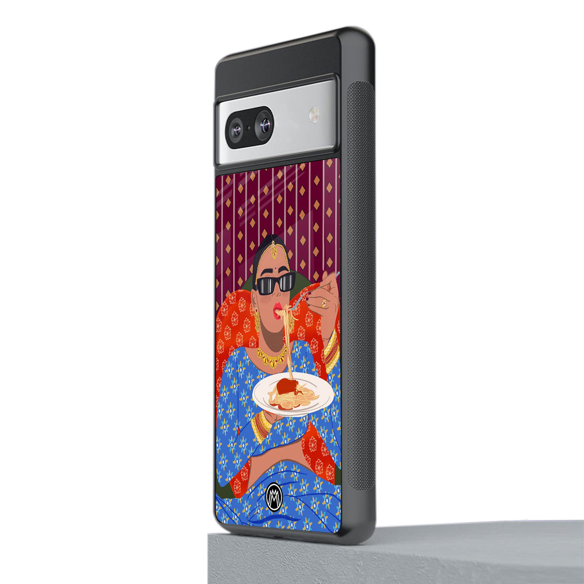 foodie queen back phone cover | glass case for Google Pixel 7A