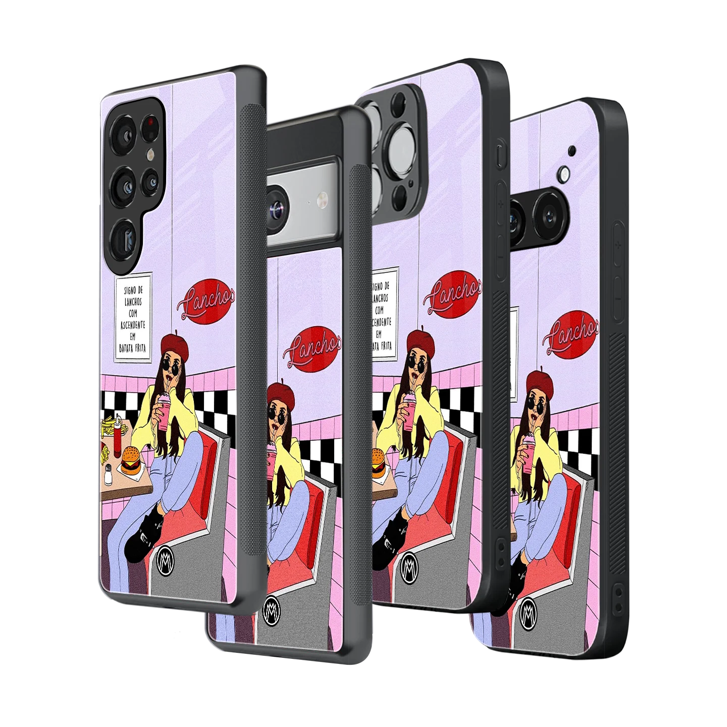 Stylish Glass Back Case for All Smartphones โ iPhone, Samsung, OnePlus, Pixel, Redmi, Oppo, Vivo, Motorola