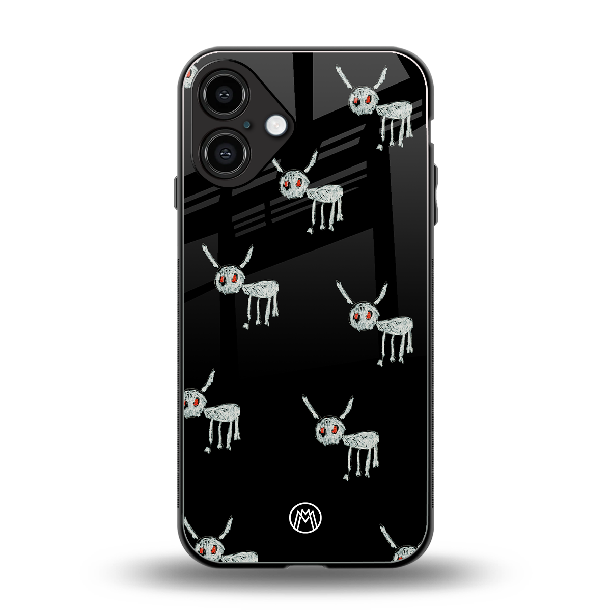 for all the dogs back phone cover | glass case for iphone 16 plus