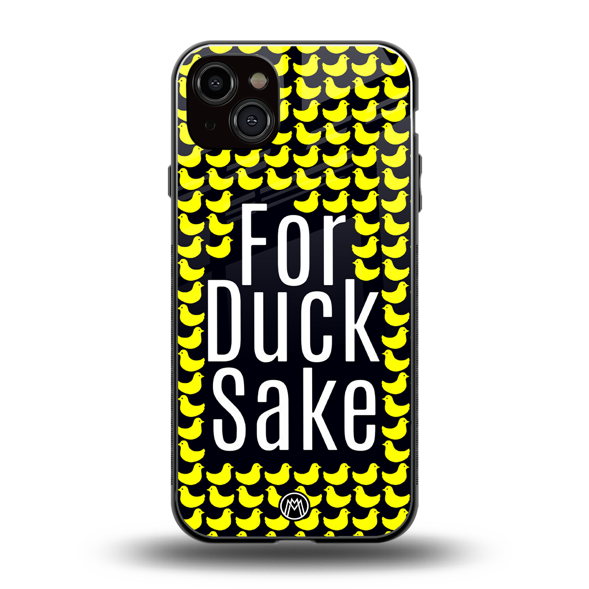 for duck sake back phone cover | glass case for iphone 14 plus