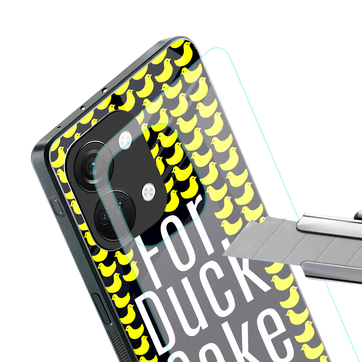 for duck sake back phone cover | glass case for oneplus nord 3