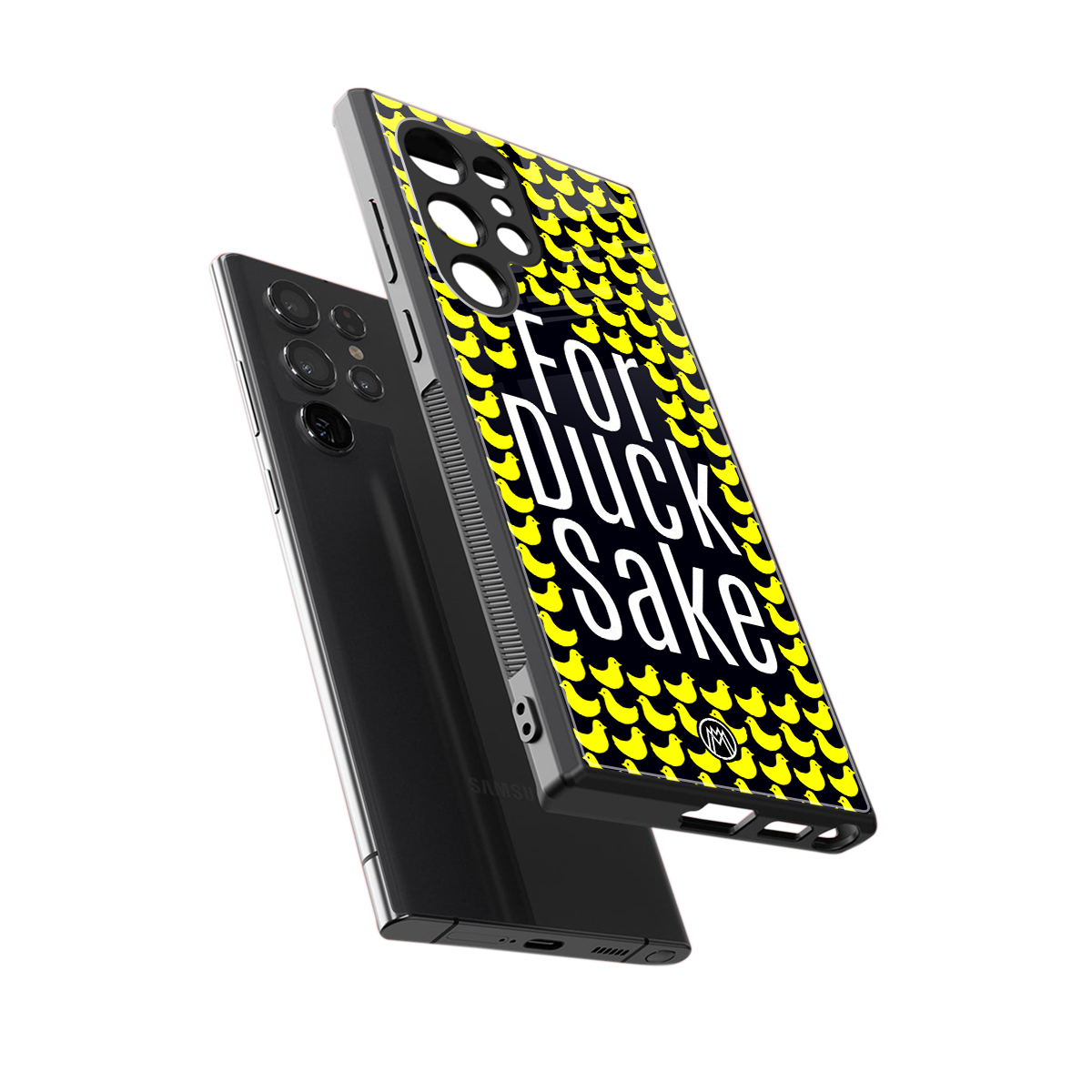 for duck sake back phone cover | glass case for samsung galaxy s24 ultra