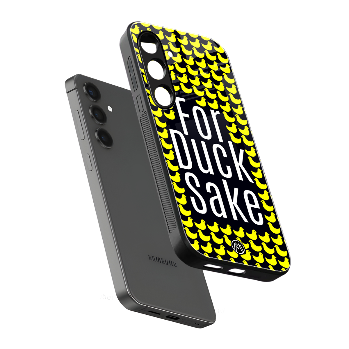 for duck sake back phone cover | glass case for samsung galaxy s24 fe