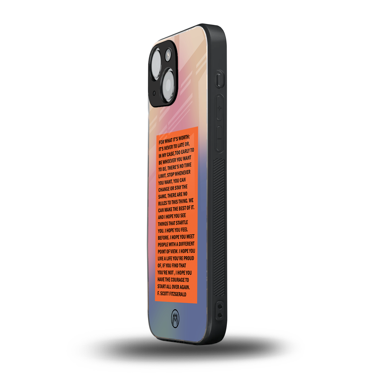 for what it's worth back phone cover | glass case for iphone 13 mini