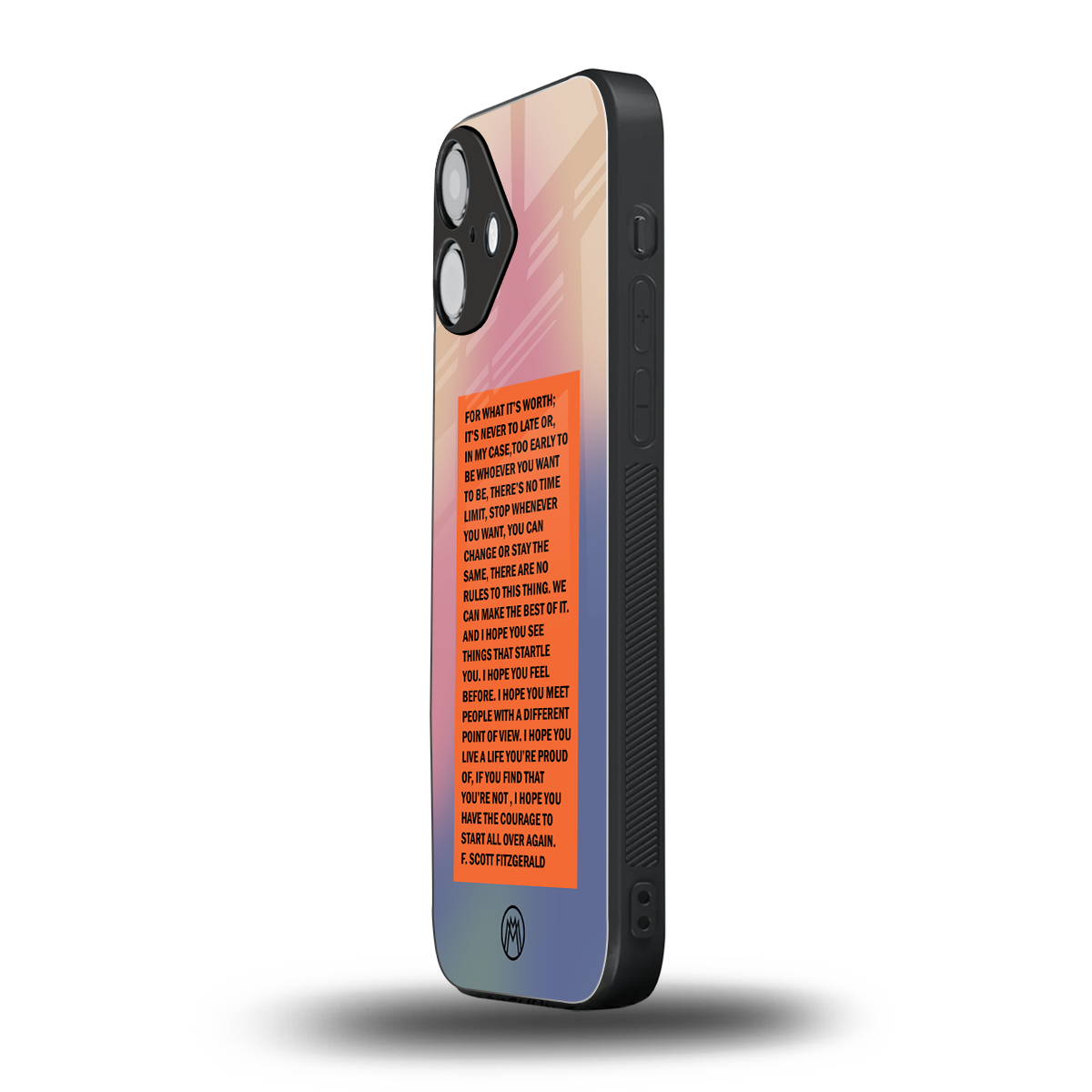 for what it's worth back phone cover | glass case for iphone 16 plus
