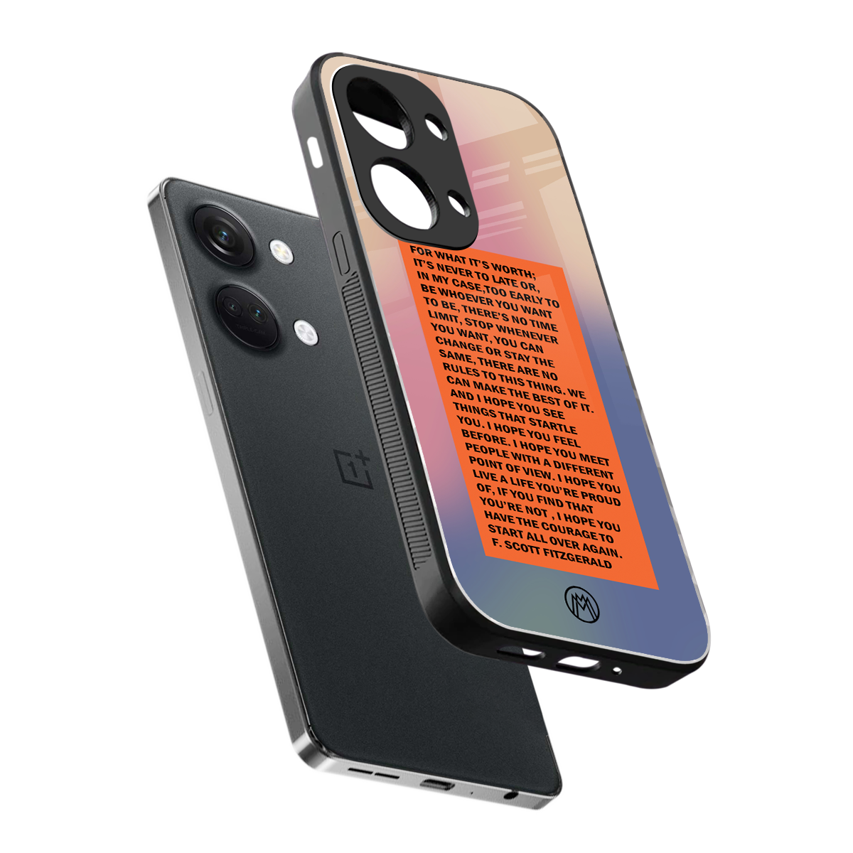for what it's worth back phone cover | glass case for oneplus nord 3