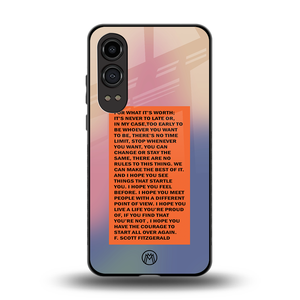 for what it's worth back phone cover | glass case for oneplus nord ce 4 lite