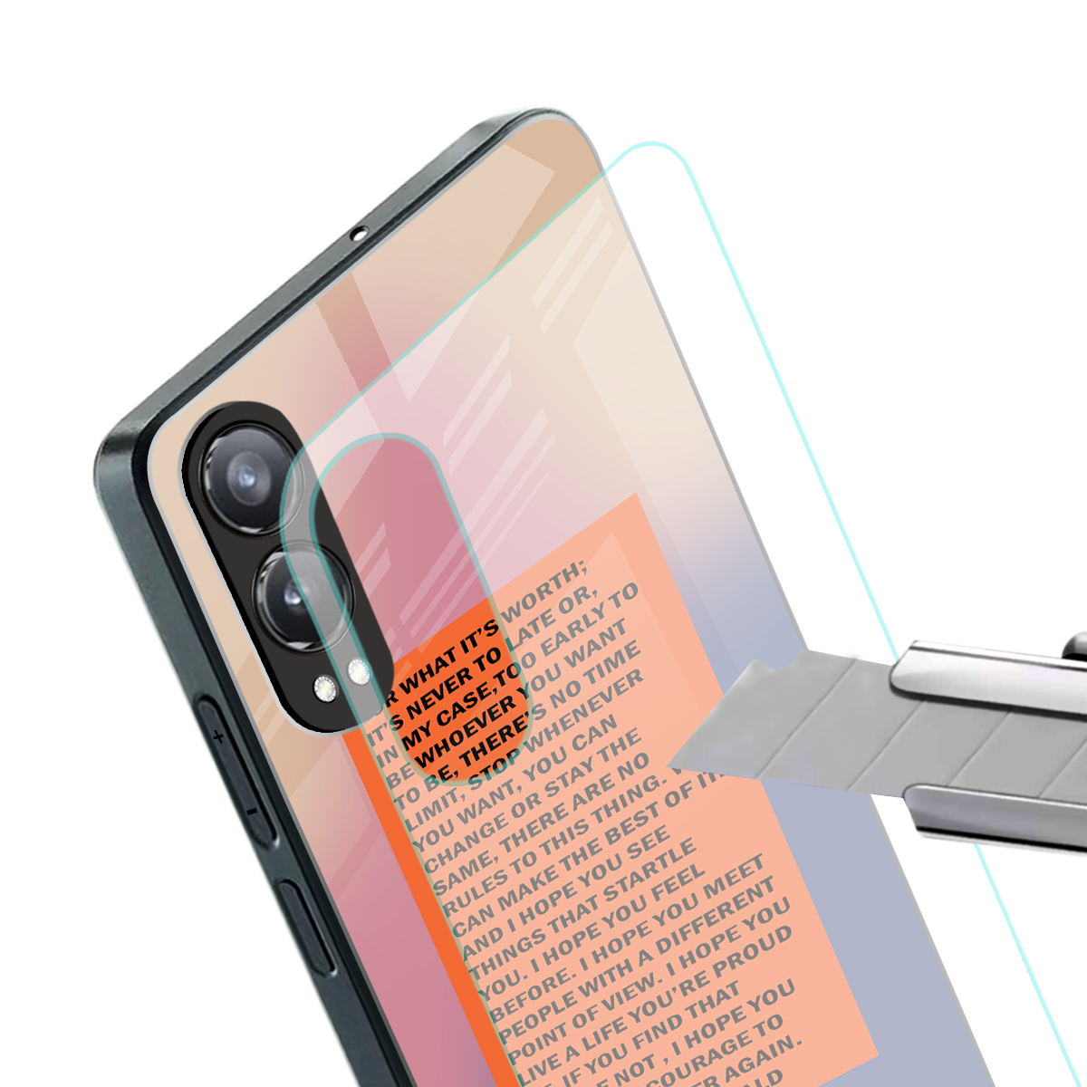 for what it's worth back phone cover | glass case for oneplus nord ce 4 lite