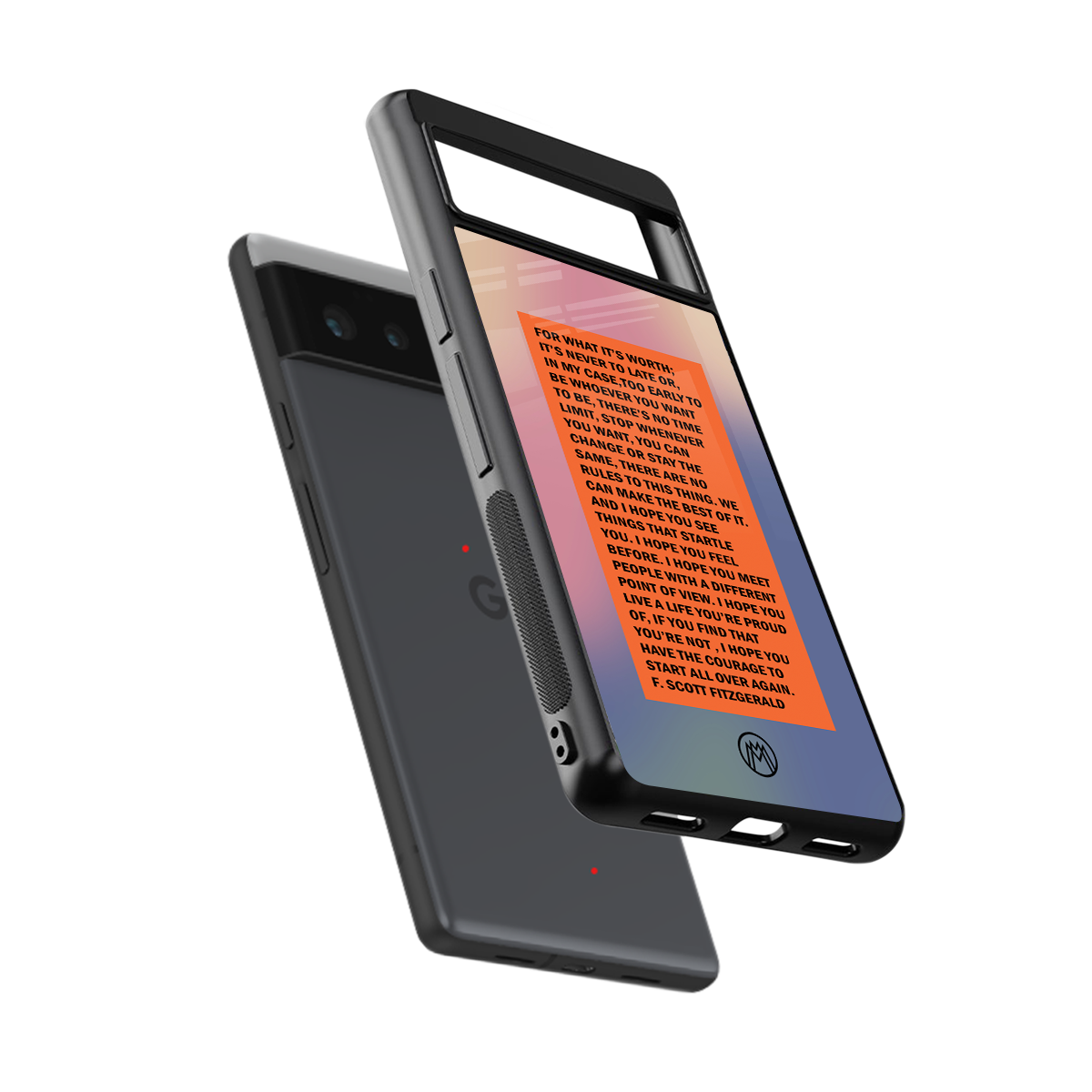 for what it's worth back phone cover | glass case for Google Pixel 6A