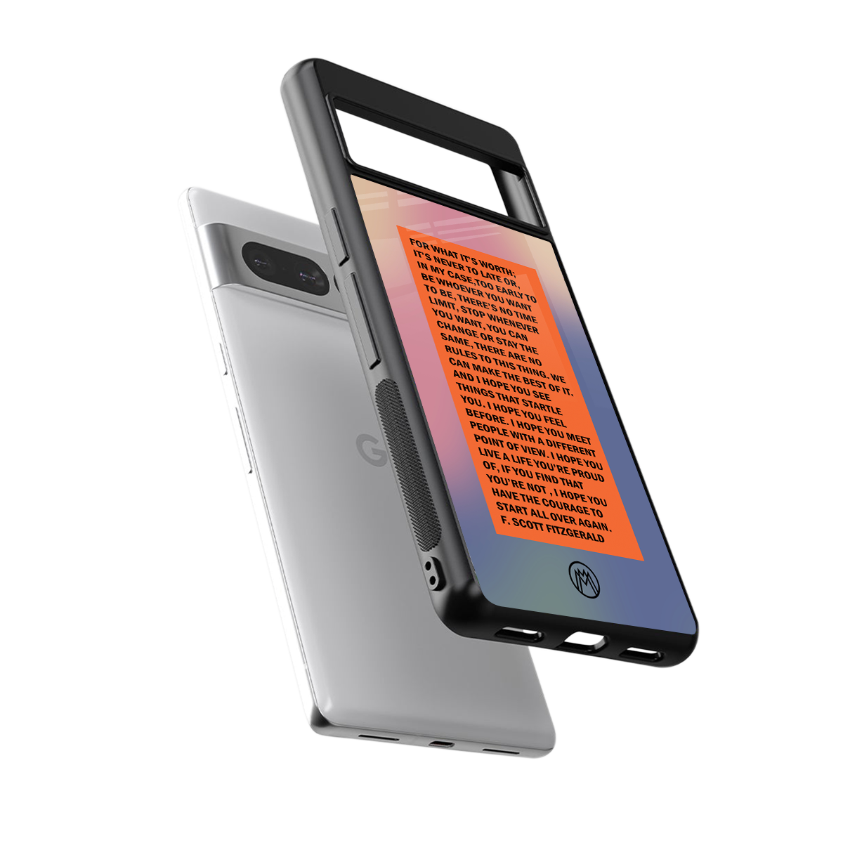 for what it's worth back phone cover | glass case for google pixel 7 pro