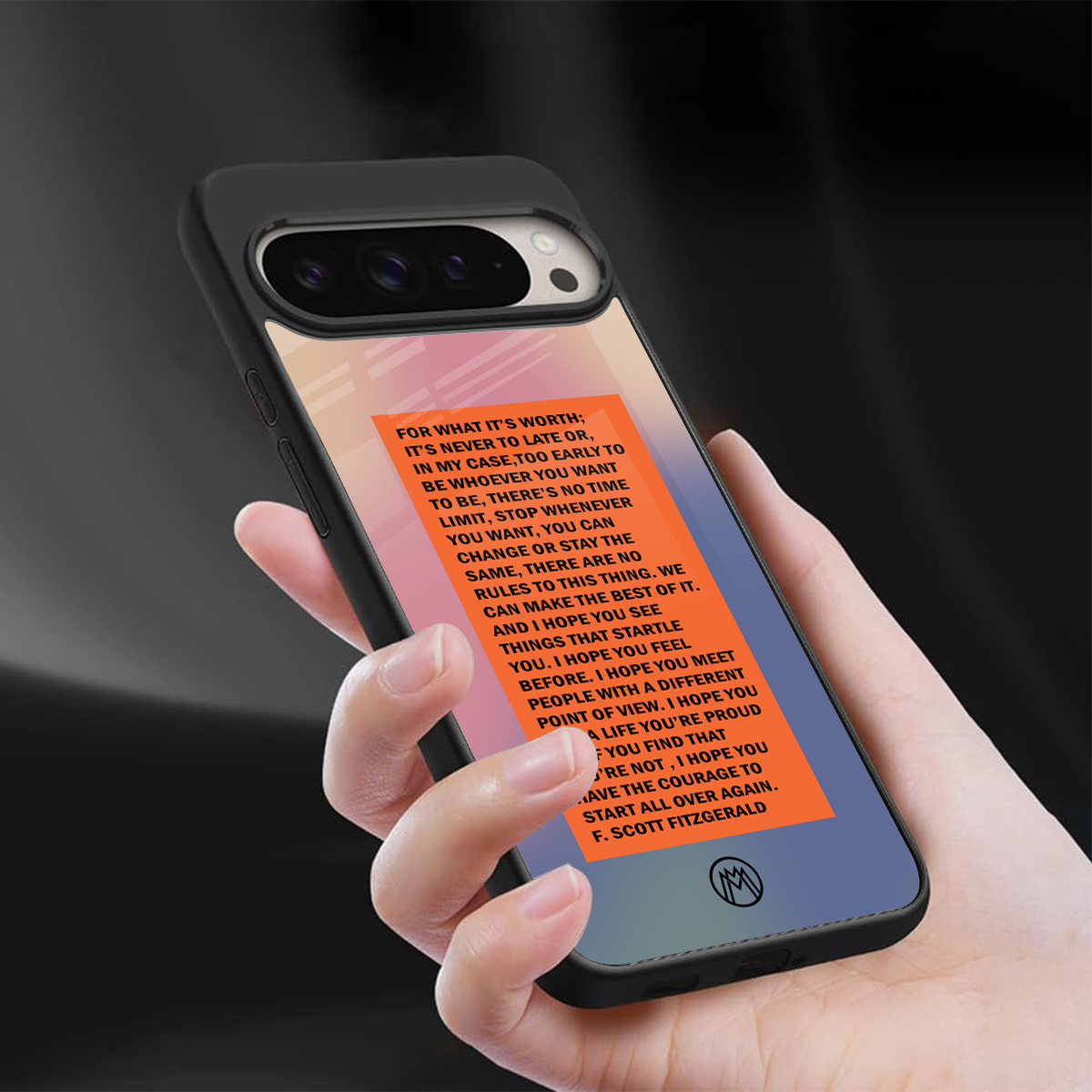 for what it's worth back phone cover | glass case for google pixel 9 pro