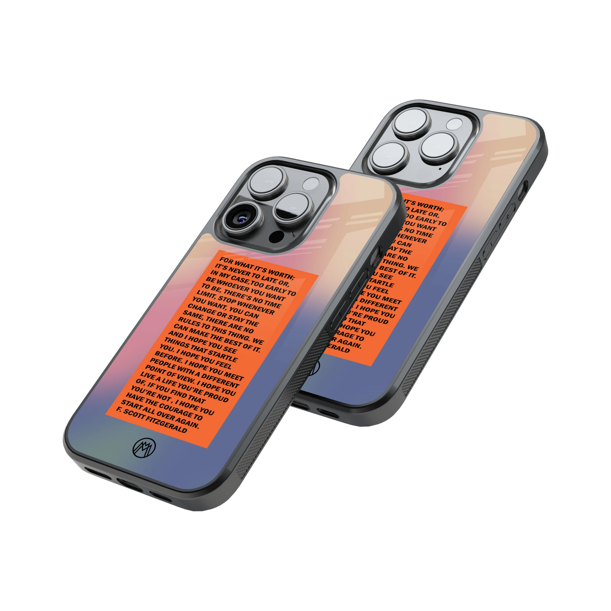 Protective Glass Back Phone Case Compatible with iPhone, Samsung, OnePlus, Pixel & More