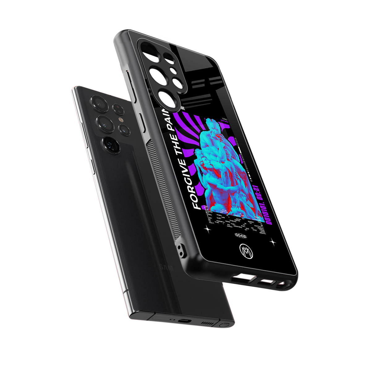 forgive the pain back phone cover | glass case for samsung galaxy s25 ultra