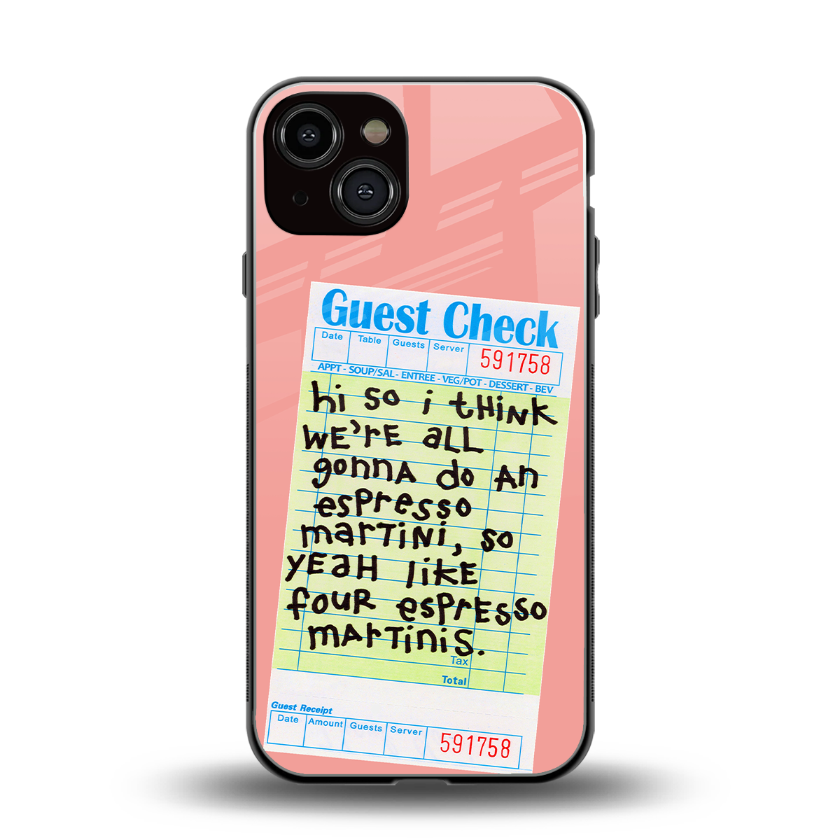 four espresso martinis back phone cover | glass case for iphone 13