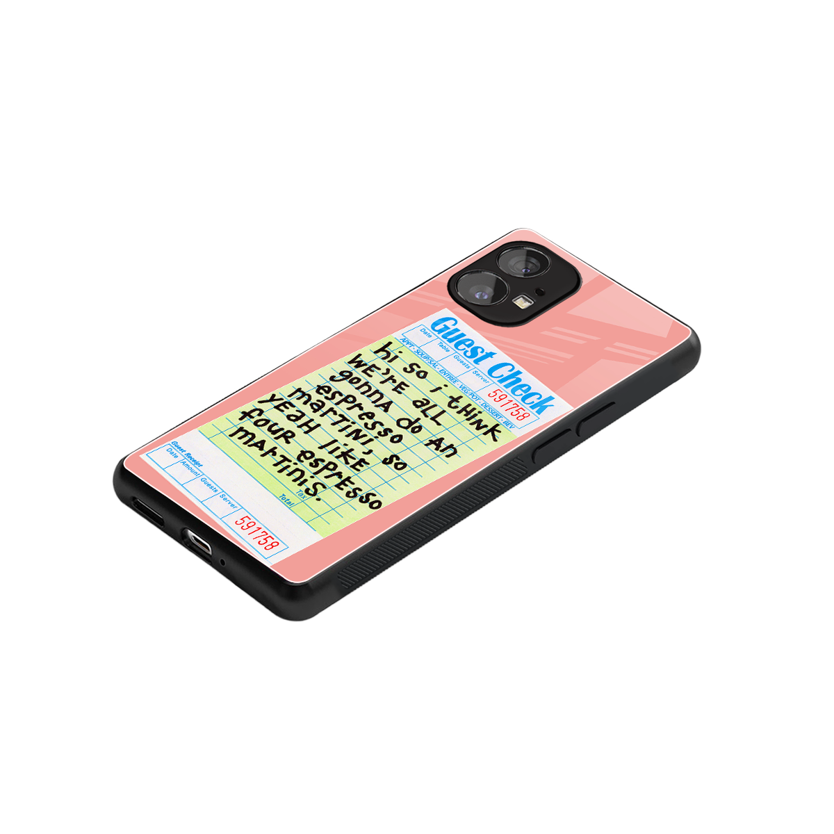 four espresso martinis back phone cover | glass case for nothing phone 1
