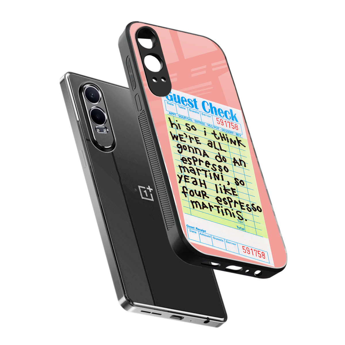 four espresso martinis back phone cover | glass case for oneplus nord ce 4 lite