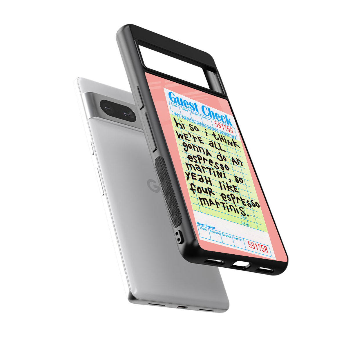 four espresso martinis back phone cover | glass case for Google Pixel 7A