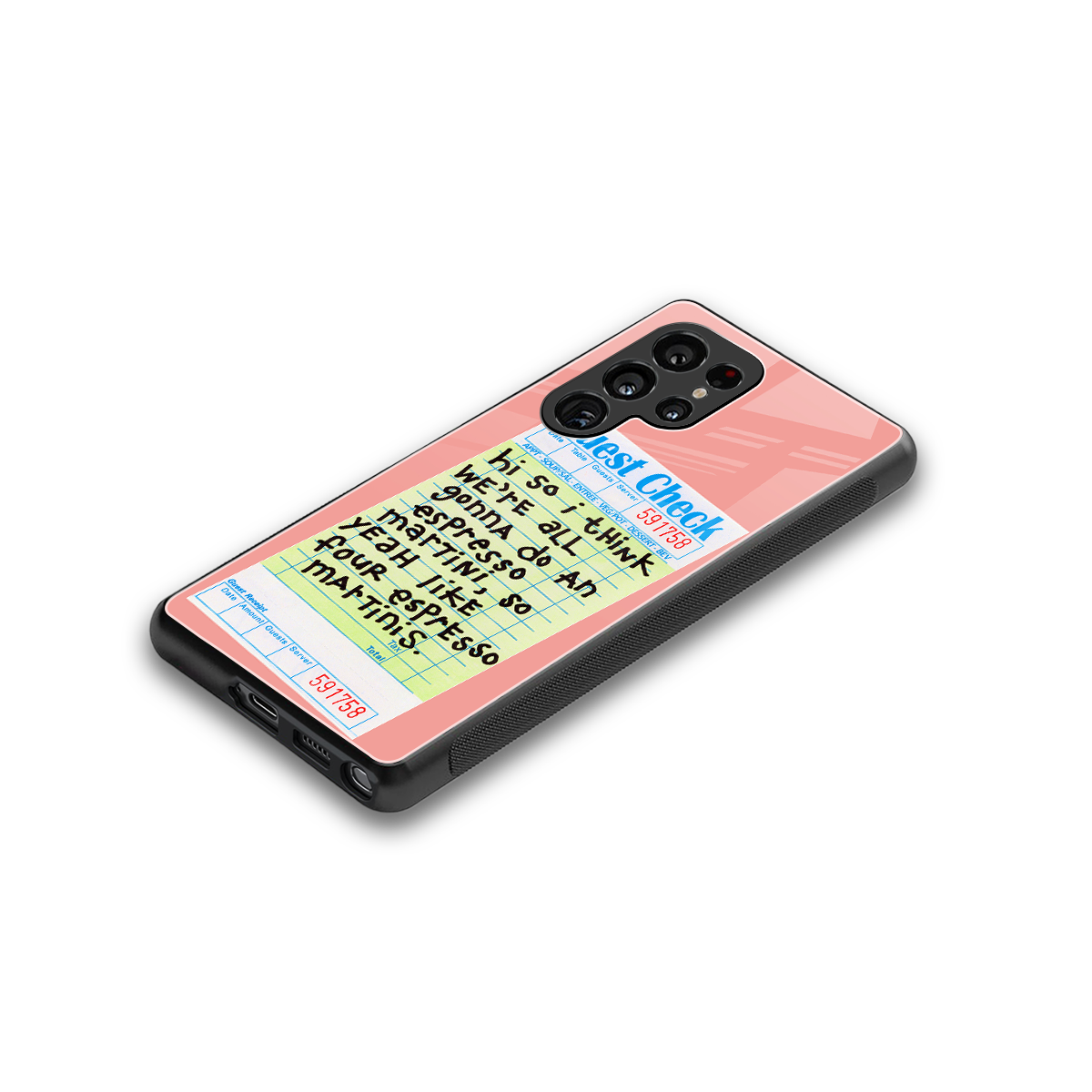 four espresso martinis back phone cover | glass case for samsung galaxy s25 ultra