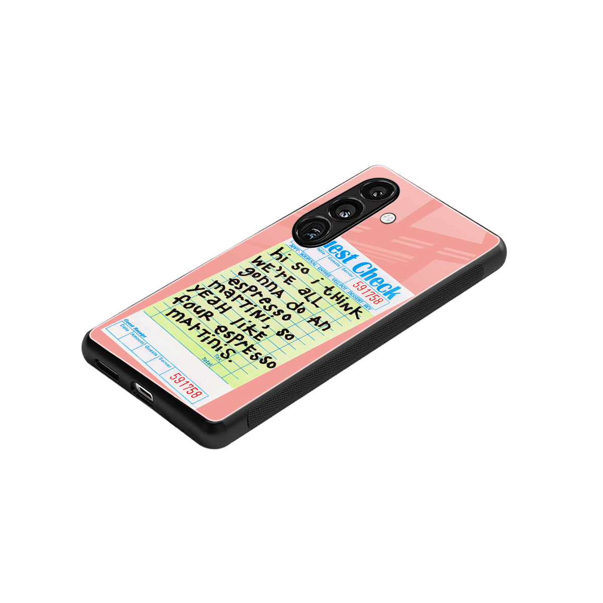 four espresso martinis back phone cover | glass case for samsung galaxy s24 fe