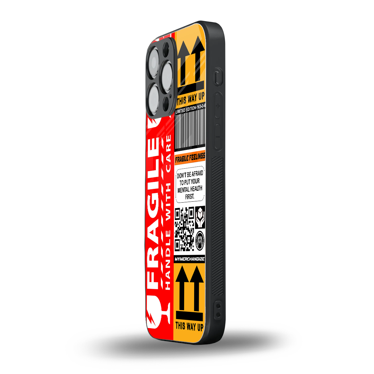 fragile feelings back phone cover | glass case for iphone 14 pro max