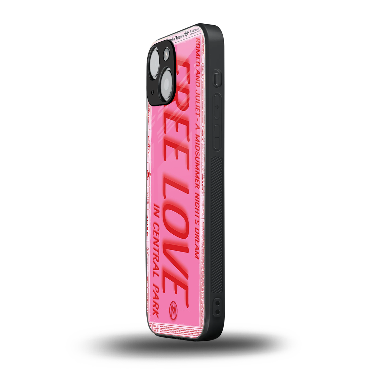 free love back phone cover | glass case for iphone 13 mini