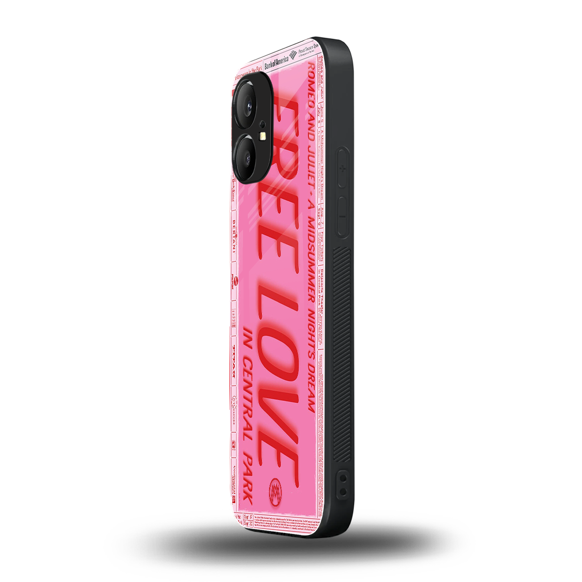free love back phone cover | glass case for nothing phone 1