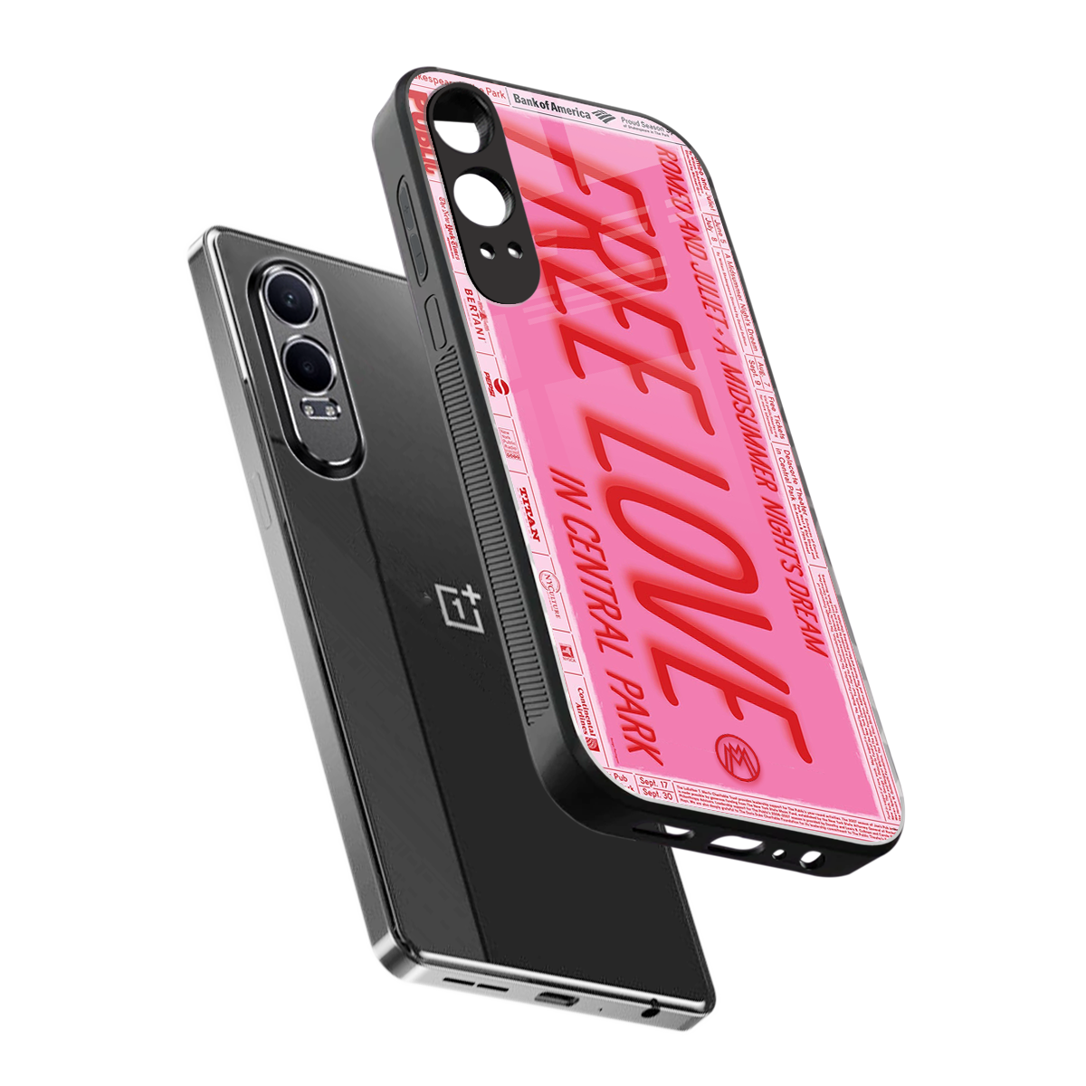 free love back phone cover | glass case for oneplus nord ce 4 lite