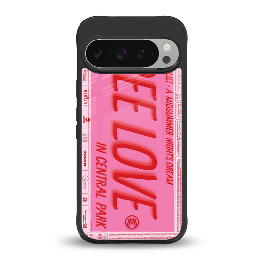 free love back phone cover | glass case for google pixel 9 pro