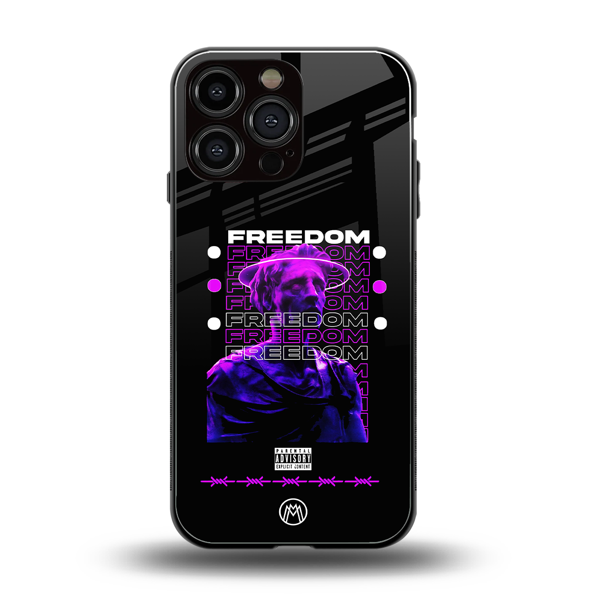 freedom back phone cover | glass case for iphone 14 pro max